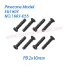 1603-055 Screw (PB 2x10mm) Parts For Pinecone Model SG1603 / SG1603Pro Drift RC Truck
