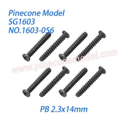 1603-056 Screw (PB 2.3x14mm) Parts For Pinecone Model SG1603 / SG1603Pro Drift RC Truck