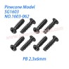 1603-062 Screw (PB 2.3x6mm) Parts For Pinecone Model SG1603 / SG1603Pro Drift RC Truck