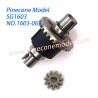 1603-063 Metal Differential Assembly Parts For Pinecone Model SG1603 / SG1603Pro Drift RC Truck