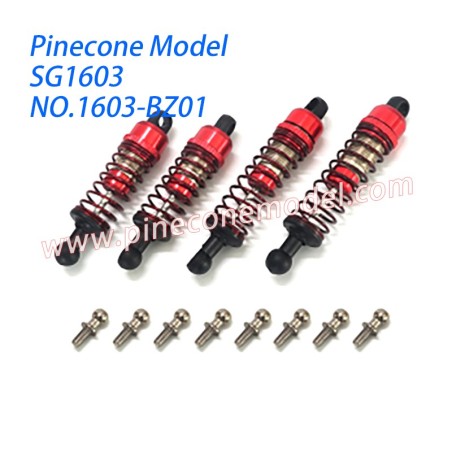 1603-BZ01 Metal Hydraulic Shock Absorber Parts For Pinecone Model SG1603 / SG1603Pro Drift RC Truck