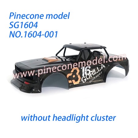 1604-001 Shell Assembly (without headlight cluster) Parts For SG Pinecone Model SG1604 / SG1604Pro Drift RC Car