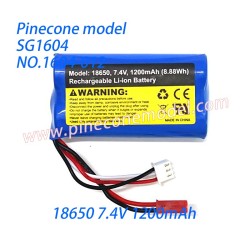 1604-012 7.4V 18650/1200mAh Li-ion Battery Parts For SG Pinecone Model SG1604 / SG1604Pro Drift RC Car