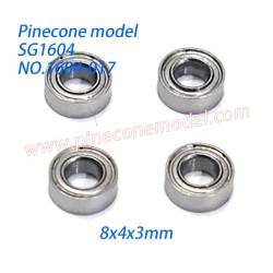 1604-017 Ball Bearing (8x4x3mm) Parts For SG Pinecone Model SG1604 / SG1604Pro Drift RC Car