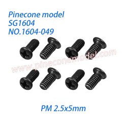 1604-049 Screw (PM 2.5x5mm) Parts For SG1604 / SG1604Pro SG-RC Car
