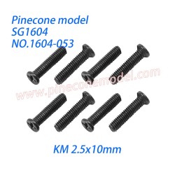 1604-053 Countersunk Head Screws (KM 2.5x10mm) Parts For SG1604 / SG1604Pro SG-RC Car