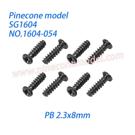 1604-054 Screw (PB 2.3x8mm) Parts For SG1604 / SG1604Pro SG-RC Car