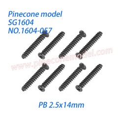 1604-057 Screw (PB 2.5x14mm) Parts For SG1604 / SG1604Pro SG-RC Car