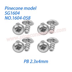 1604-058 Screw Meson 5 (PB 2.3x4mm) Parts For SG1604 / SG1604Pro SG-RC Car