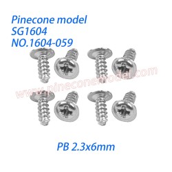 1604-059 Meson 5 Screw (PB 2.3x6mm) Parts For SG1604 / SG1604Pro SG-RC Car