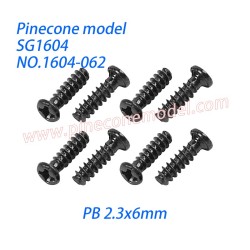 1604-062 Screw (PB 2.3x6mm) Parts For SG1604 / SG1604Pro SG-RC Car
