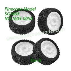 1605-005A Tire-A Parts For Pinecone Model SG1605 / SG1605Pro RC Car