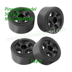 1605-005B Tire-B Parts For Pinecone Model SG1605 / SG1605Pro RC Car