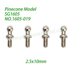 1605-019 Ball Screw (2.5x10mm) Parts For Pinecone Model SG1605 / SG1605Pro RC Car