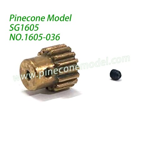 1605-036 0.7M 16T Motor Gear Assembly Parts For Pinecone Model SG-1605 / SG-1605Pro High Speed RC Truck