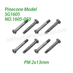 1605-050 Step Screw PM 2x13mm Parts For Pinecone Model SG-1605 / SG-1605Pro High Speed RC Truck