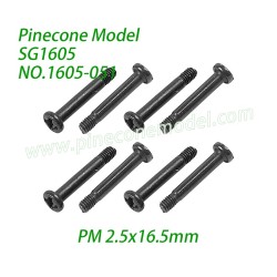 1605-051 Step Screw (PM 2.5x16.5mm) Parts For Pinecone Model SG-1605 / SG-1605Pro High Speed RC Truck