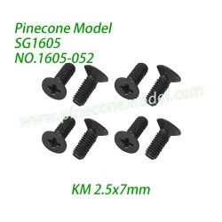 1605-052 Countersunk Screws (KM 2.5x7mm) Parts For Pinecone Model SG1605 / SG1605Pro SG-RC Car
