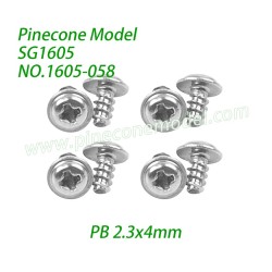 1605-058 Meson 5 Screw (PB 2.3x4mm) Parts For Pinecone Model SG1605 / SG1605Pro SG-RC Car