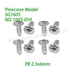 1605-059 Meson 5 Screw (PB 2.3x6mm) Parts For Pinecone Model SG1605 / SG1605Pro SG-RC Car