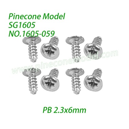 1605-059 Meson 5 Screw (PB 2.3x6mm) Parts For Pinecone Model SG1605 / SG1605Pro SG-RC Car