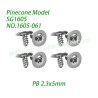 1605-061 Meson 7 Screw  (PB 2.3x5mm) Parts For Pinecone Model SG1605 / SG1605Pro SG-RC Car