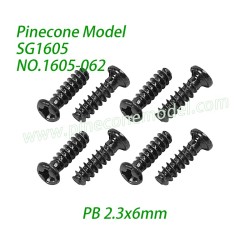 1605-062 Screw (PB 2.3x6mm) Parts For Pinecone Model SG1605 / SG1605Pro SG-RC Car