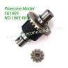 1605-063 Metal Differential Assembly Parts For Pinecone Model SG1605 / SG1605Pro SG-RC Car