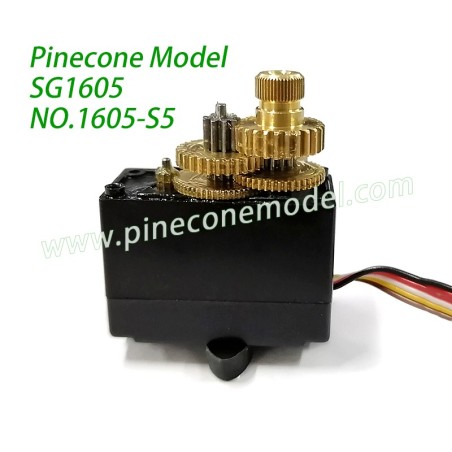 1605-S5 5-Wire Metal Servo Parts For Pinecone Model SG1605 / SG1605Pro SG-RC Car
