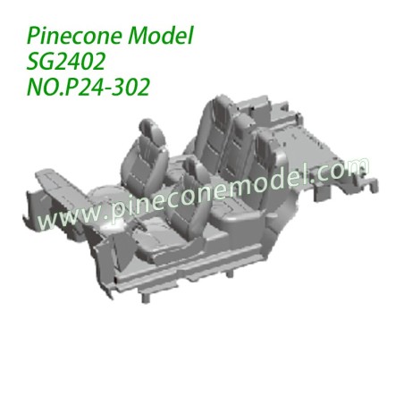 P24-302 Seat Circuit Board Cover Parts For Pinecone Model SG2402 RC Car