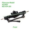P24-305 Front Axle Assembly Parts For Pinecone Model SG2402 RC Car