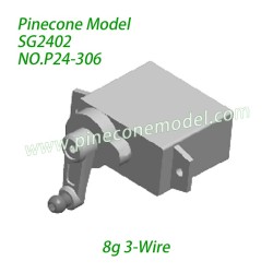 P24-306 (8g 3-Wire) Steering Servo Parts For Pinecone Model SG2402 RC Car
