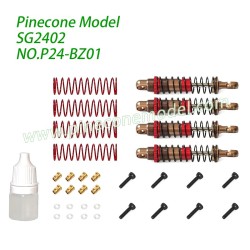 P24-BZ01 Upgrade Metal Hydraulic Shock Absorbers Parts For Pinecone Model SG2402 RC Car