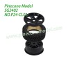 P24-CL01 Metal Hub Wheel Parts For Pinecone Model SG2402 RC Car Sectional drawing