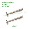 WJ005 Front Axle Drive Dog Bone Parts For Pinecone Forest SG2402 RC Crawler