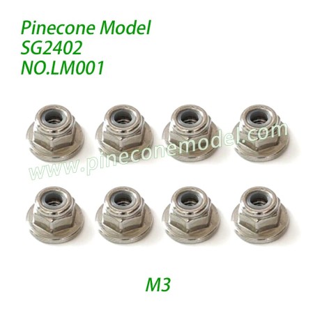 LM001 M3 Wheel Nut Parts For Pinecone Forest SG2402 RC Crawler