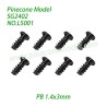LS001 Phillips Round Head Tapping Screws (PB 1.4x3mm) Parts For Pinecone Forest SG2402 RC Crawler