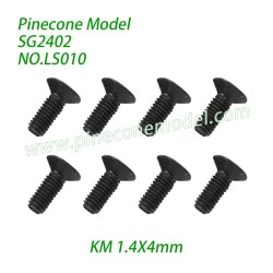 LS010 Cross Countersunk Head Machine Threaded Screws (KM 1.4X4mm) Parts For Pinecone Forest SG2402 RC Crawler