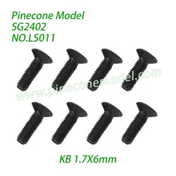 LS011 Phillips Countersunk Head Tapping Screws (KB 1.7X6mm) Parts For Pinecone Forest SG2402 RC Crawler