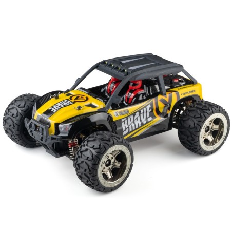 Pinecone Model SG-1403 4WD Brushed High-Speed RC Car yellow