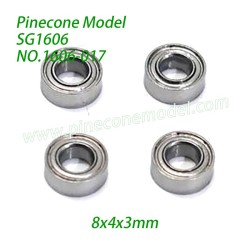 1606-017 Ball Bearing 8x4x3mm Parts For Pinecone Model SG1606 / SG1606Pro RC Truck