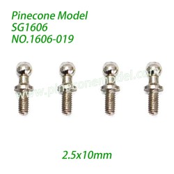 1606-019 Ball Screw 2.5x10mm Parts For Pinecone Model SG1606 / SG1606Pro RC Truck