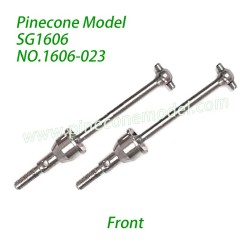 1606-023 Metal Front CVD Drive Shaft Parts For Pinecone Model SG1606 / SG1606Pro RC Truck
