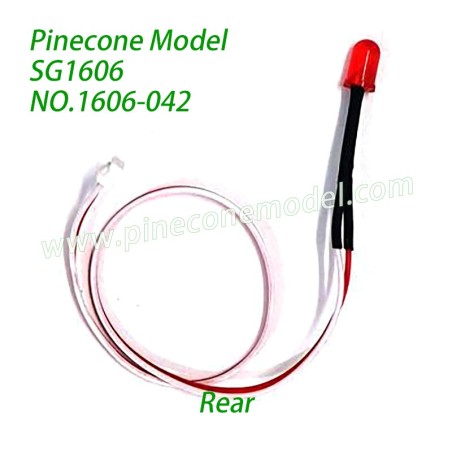 1606-042 Rear Lamp Assembly Parts For Pinecone Model SG1606 / SG1606Pro 1/16 RC Truck