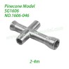1606-046 2-4m Hex Nut Socket Parts For Pinecone Model SG1606 / SG1606Pro 1/16 RC Truck