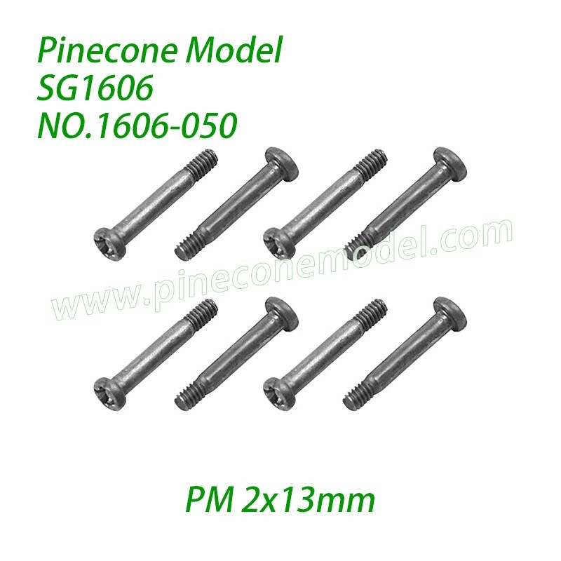 1606-050 Step Screw PM 2x13mm Parts For Pinecone Model SG1606 / SG1606Pro 1/16 RC Truck 1606-050 Step Screw PM 2x13mm Parts For Pinecone Model SG1606 / SG1606Pro 1/16 RC Truck