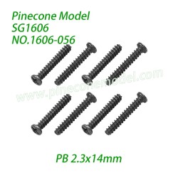 1606-056 Screw PB 2.3x14mm Parts For Pinecone Model SG1606 / SG1606Pro 1/16 RC Truck