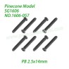 1606-057 Screw (PB 2.5x14mm) Parts For Pinecone Model SG1606 / SG1606Pro 1/16 RC Truck