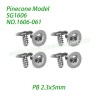 1606-061 Meson 7 Screw PB 2.3x5mm Parts For Pinecone Model SG1606 / SG1606Pro 1/16 RC Truck