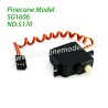 S170 Original 3-wire Plastic Servo Parts For Pinecone Model SG1606 / SG1606Pro 1/16 RC Truck